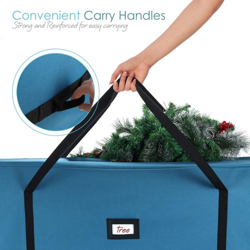 Hearth & Harbor 9 ft Rolling Christmas Tree Storage Bag - Durable Design with Reinforced Handles & Wheels