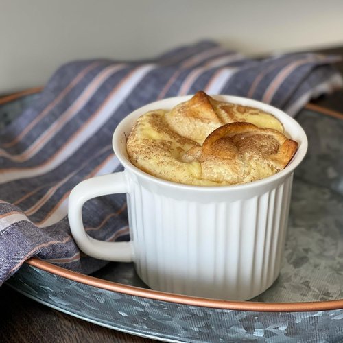 CorningWare 20oz Ceramic Meal Mugs - 2-Pack with BPA-Free Vented Lids | Classic French White