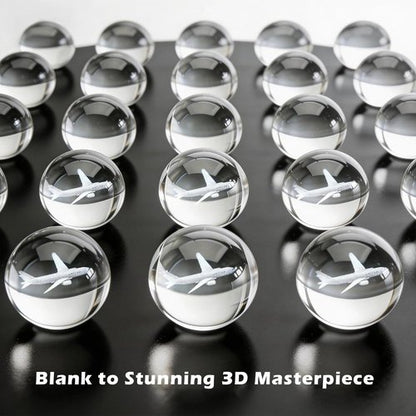 K9 Crystal | Genuine Clear Blank Blocks for Inner Laser Engraving - 2.36 Inch with Stand