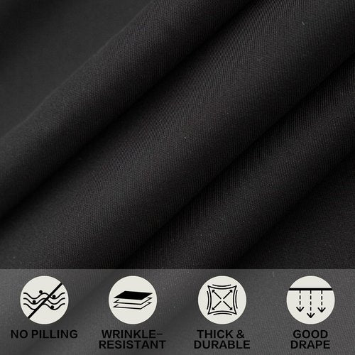 4ft Black Stretch Tablecloth by [Brand Name] - Waterproof, Wrinkle-Resistant Design for Events