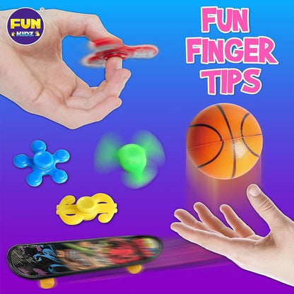 FunKidz Fidget Pack Box - Sensory Toys for Kids 4-12 | Portable Treasure Box for Parties & Gifts