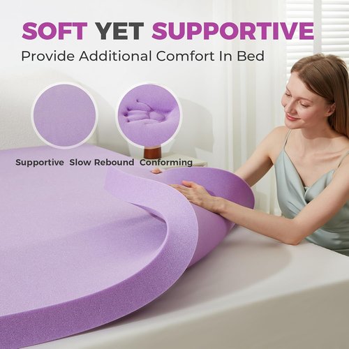 BDEUS Twin XL Mattress Topper - 2 Inch Gel Memory Foam for Soft Comfort | CertiPUR-US Certified