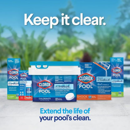 Clorox® Pool&Spa™ XtraBlue Chlorinating Tablets - Kills Bacteria & Stops Algae | 5 LB for Small Pools