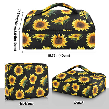 xigua Sunflower Casserole Dish Carrier, Portable Leakproof Insulated Casserole Carrier for Hot or Cold Food, Travel, Party, Picnic