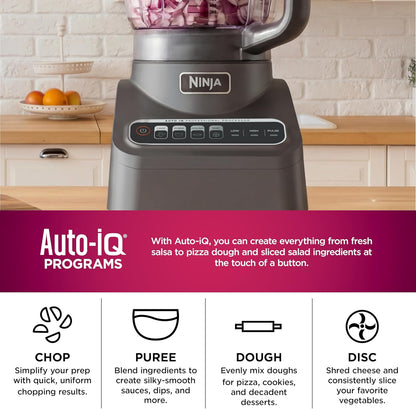 Ninja Professional Plus Food Processor - 1000 Peak Watts, 4 Functions, 9-Cup Bowl, Silver | BN601