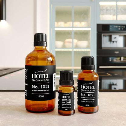 AirScent Hotel Diffuser Oil No. 1021 - Premium Fig Leaves Hyacinth Sandalwood Fragrance - 10 mL Glass Bottle