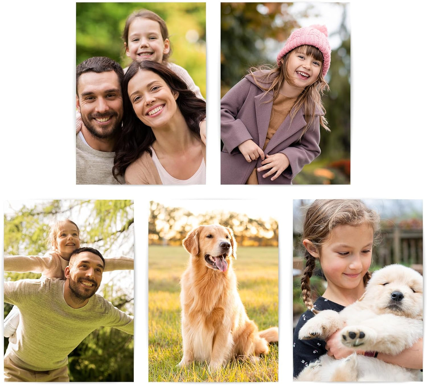 Set of 5 Glossy Photo Prints - Unframed 5x7 Inches for Stunning Home Decor | Perfect Gift