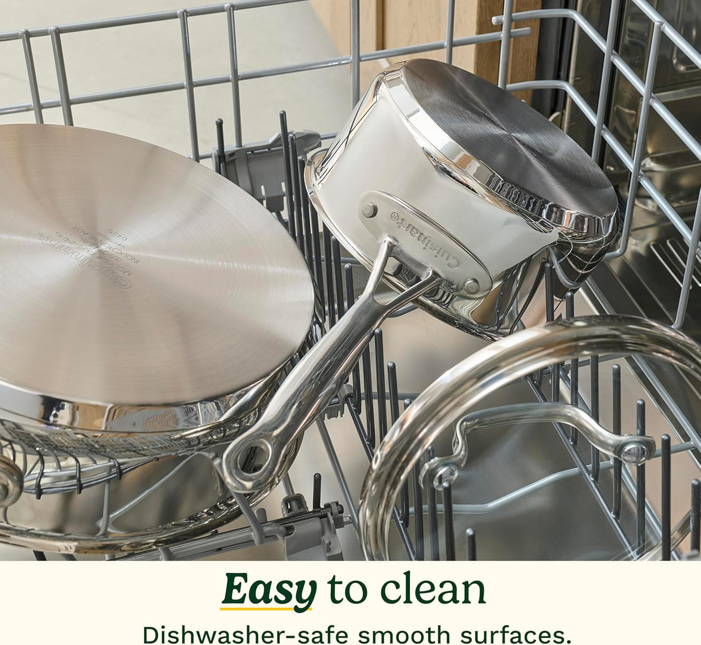 Cuisinart Chef’s Classic 11-Piece Stainless Steel Cookware Set - Induction Compatible, Even Heat Distribution, Dishwasher Safe