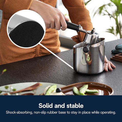 De'Longhi Large Easy Clean Knock Box, Stainless Steel