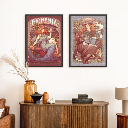 Upsimples Puzzle Frame - Display 18x24" or 50x70cm Puzzles | Black, 1 Pack for 1000 Pieces