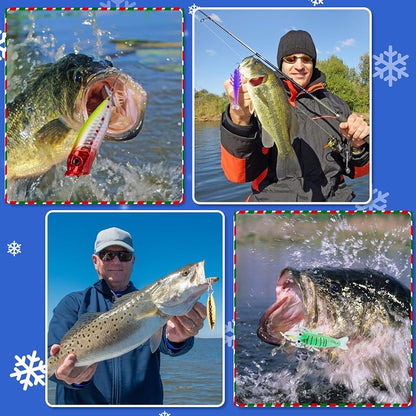 Fishing Advent Calendar 2025 - 24 Day Gift Kit for Fishing Lovers