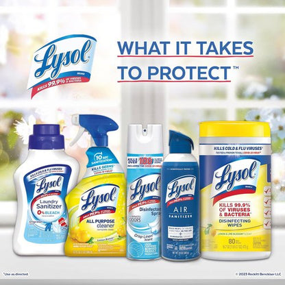Lysol Dual Action Disinfectant Wipes - Multi-Surface Antibacterial Cleaning Wipes, Citrus Scent, 75ct