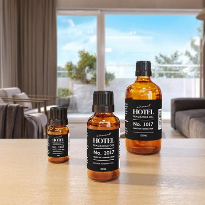 AirScent Hotel Diffuser Oil No. 1017 | White Tea Lemon Cedar Wood - Premium Fragrance for Diffusers - 10 mL Glass Bottle