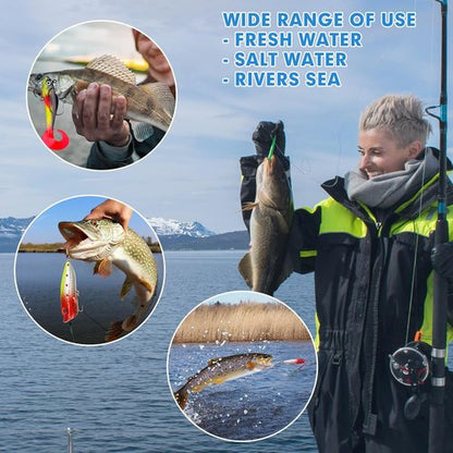 Fishing Advent Calendar - 24-Day Countdown with Lures & Tackle Set | Perfect Gift for Dads & Young Anglers