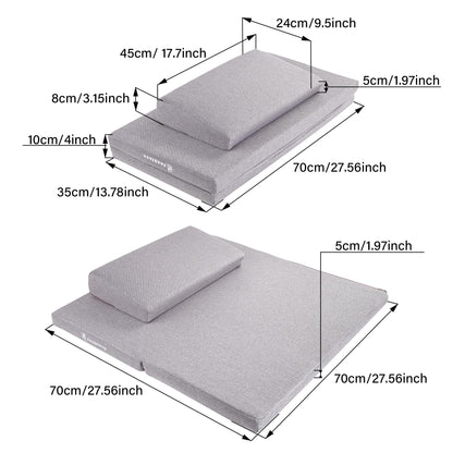 ZenBless Zafu Meditation Cushion Set,Yoga Meditation Pillow for Sitting on Floor,Large Square Meditation Mat and Pillow Set，Meditation Floor Pillow, Washable Cover(27.6")