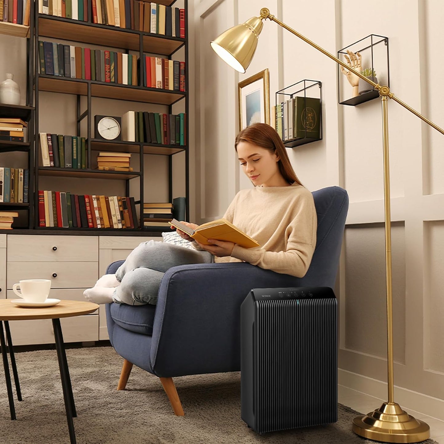 WINIX 5510 Air Purifier - True HEPA Filtration & High Deodorization for Large Rooms Up to 1881 Ft²