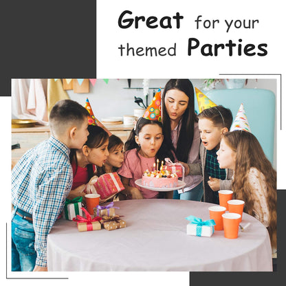 Premium White Plastic Tablecloth by [Brand Name] - 5 Pack Disposable Rectangle Cover | 108 x 54 in. for Parties & Weddings