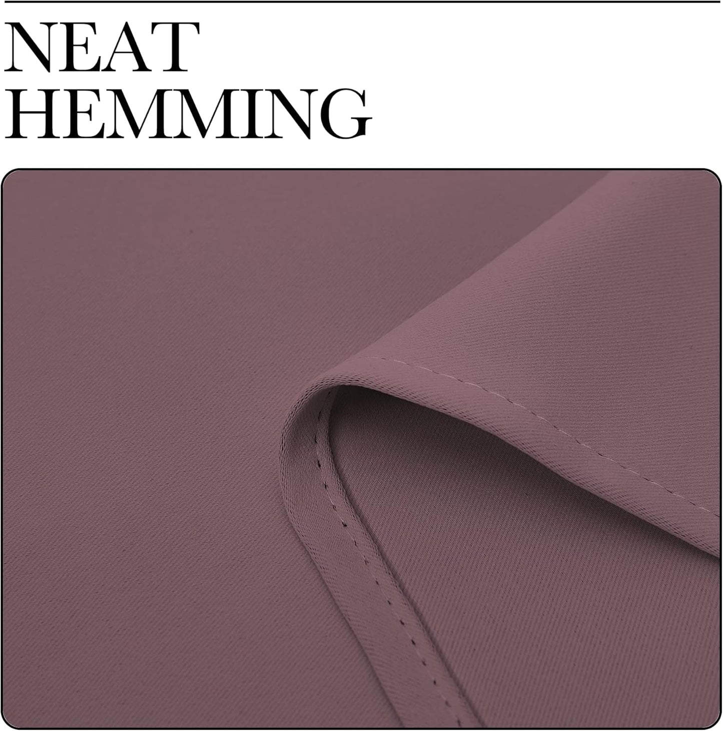 NICETOWN Thermal Insulated Blackout Curtain Panels - Dry Rose, 34x84 Inch, 1 Pair for Basement