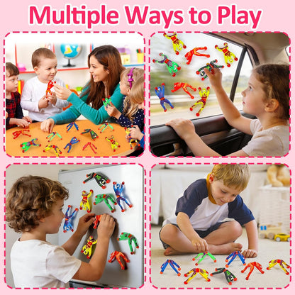 Skiennix 35PCS Sticky Wall Climbers | Fun Ninja Party Favors for Kids | Ideal for Birthdays & Goodie Bags