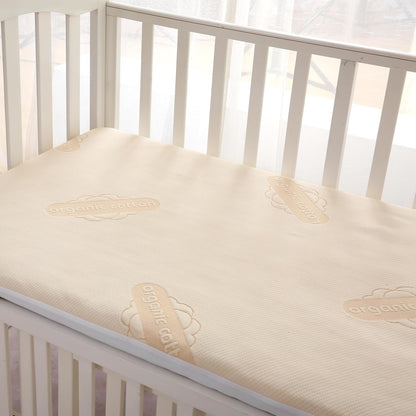 Skiennix Organic Mattress Protector Pad - OCS Certified Waterproof Cotton Cover | 250 GSM Deep Pocket Comfort