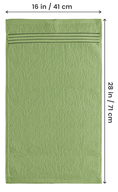 Utopia Towels 6 Piece Premium Hand Towels Set, 16 by 28 inches, 100% Ring Spun Cotton, Lightweight and Highly Absorbent Towels for Bathroom, Travel, Camp, Hotel, and Spa, Sage Green