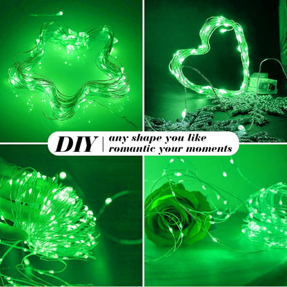 ZGWJ Fairy Lights - 8 Pack Battery Operated 7ft Mini LED String Lights | Silver Wire, 3 Modes for Parties & Decor