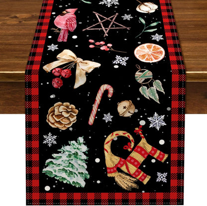 Nepnuser Yule Table Runner - Pagan Christmas Decoration for Winter Solstice | 13" x 72" Size
