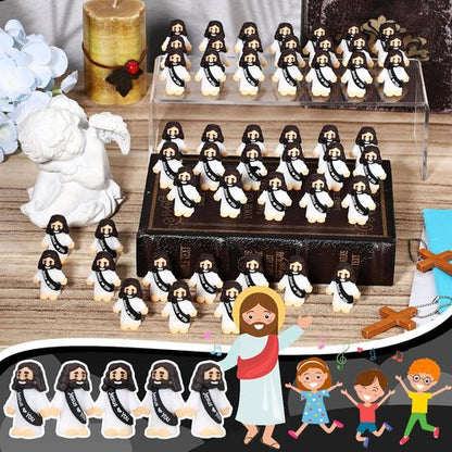 Bememo Mini Jesus Figures - 50 Pcs Christ Toys for Hide and Seek | Perfect Sunday School Party Favors