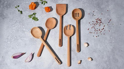 Le Creuset Wooden Slotted Spoon - Durable Kitchen Utensil for Cooking | Classic Design