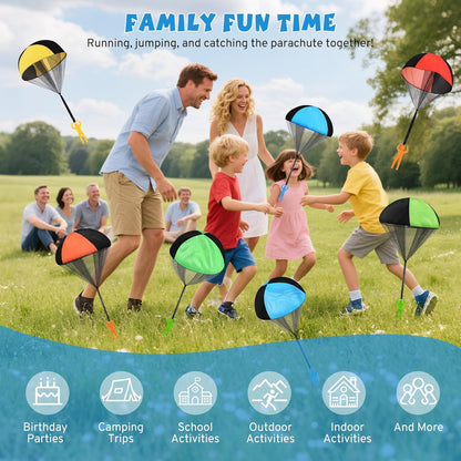 Parachute Toy - Flying Parachute Men for Kids | Perfect Outdoor & Indoor Fun for Ages 3-12