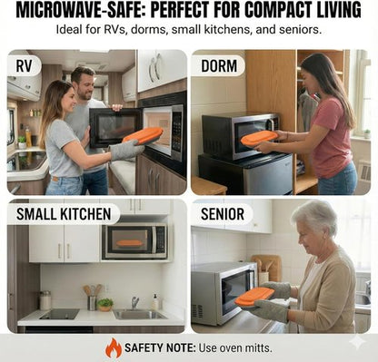 MACONEE Microwave Egg Fryer - Breakfast Sandwich Cooker & Poacher for 2 Eggs | Dishwasher-Safe & BPA-Free