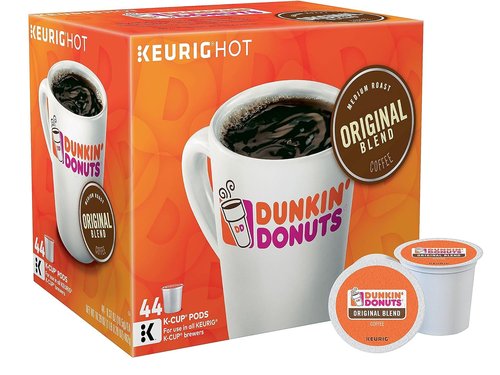 Dunkin' Donuts Original Blend Coffee K-Cup Pods - Medium Roast, 44 Count Box