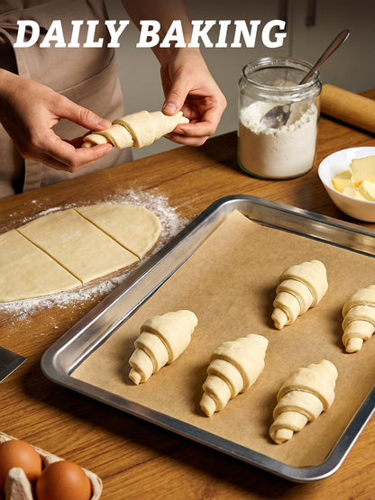 SMARTAKE Parchment Paper Baking Sheets - 400 Pcs Non-Stick Precut 9x13 Inches for Baking, Grilling & Air Frying