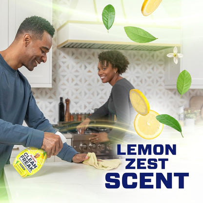 Mr. Clean Clean Freak Multi-Surface Cleaning Spray - Deep Cleaning Mist Starter Kit & Refill Bundle, Lemon Zest, 64 fl oz
