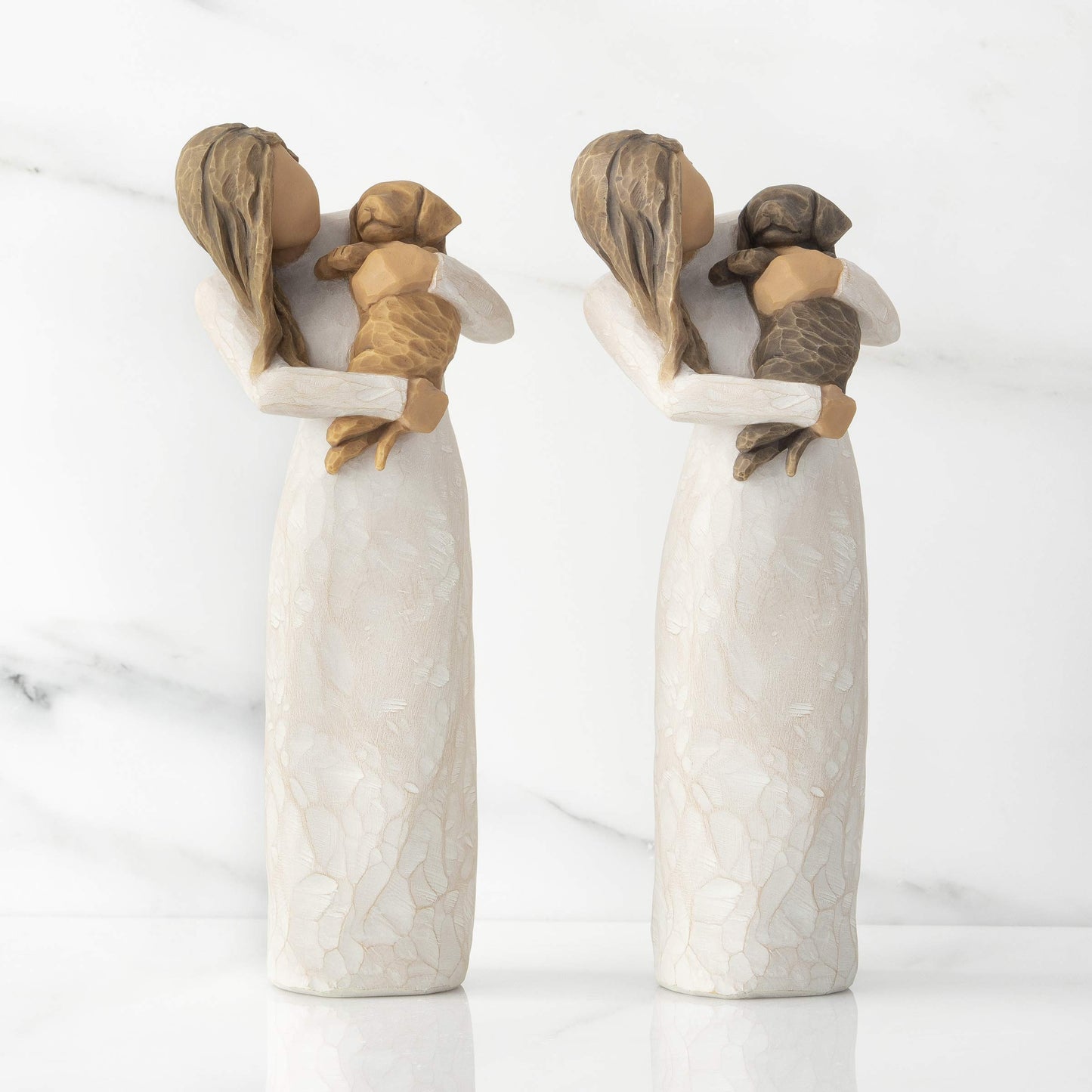 Willow Tree Adorable You (Dark Dog), A Joyful Friendship, Expresses Relationship with a Much-Loved Pet Dog, Sculpted Hand-Painted Figure