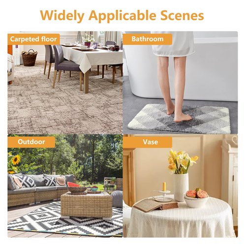 Rug Carpet Gripper Keep Rug in Place on Carpet, Non Slip Rug Pads Grippers for Hardwood Floors and Tiles 12 PCS