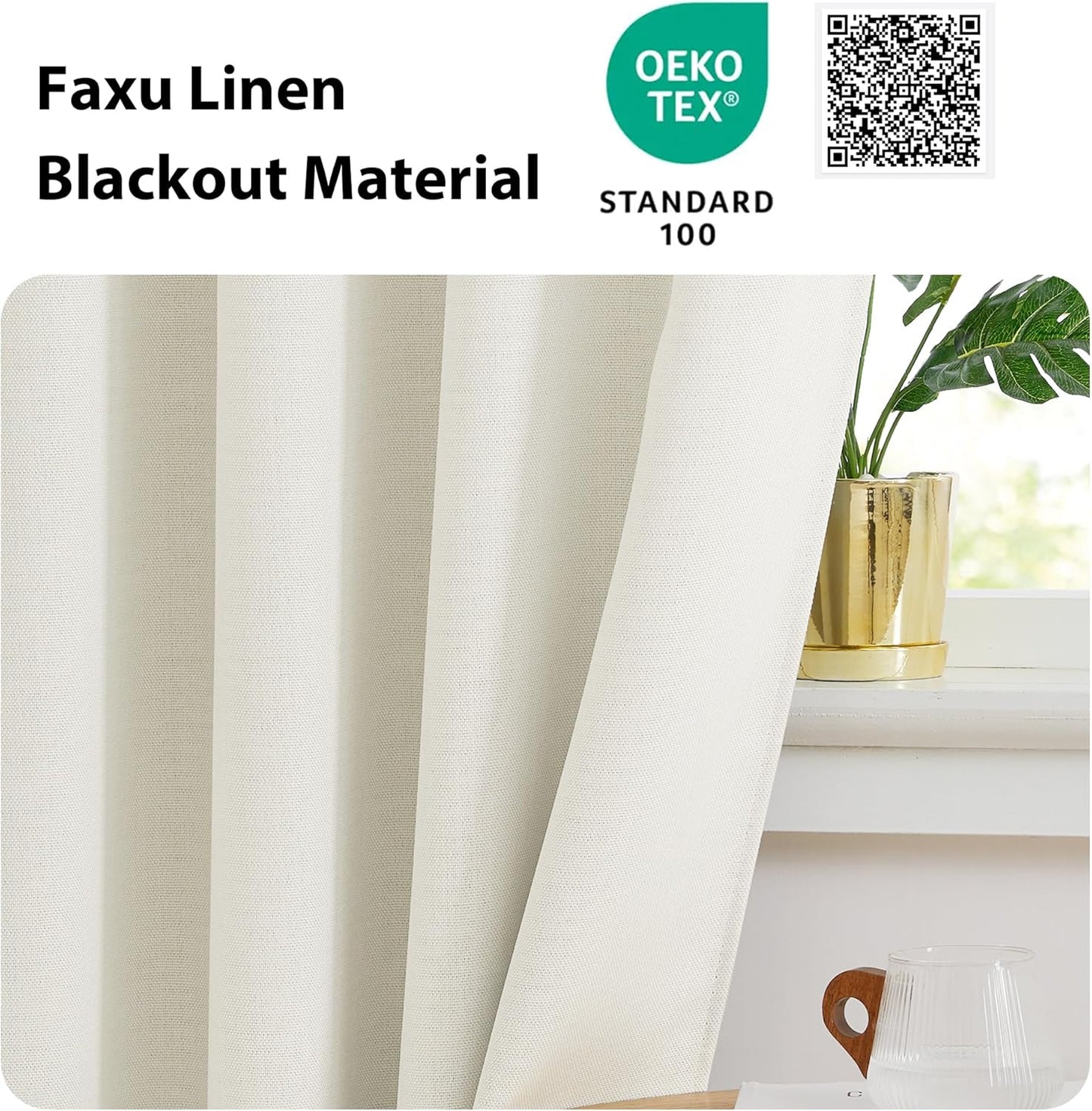 NICETOWN Blackout Tiers - 24 Inch Grommet Half Window Curtains | Light Blocking Valances for Kitchen & Bathroom, 2 Panels