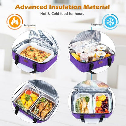 BAGSPRITE Insulated Casserole Carrier - Keep Food Hot or Cold | Fits 9" x 13" Baking Dish