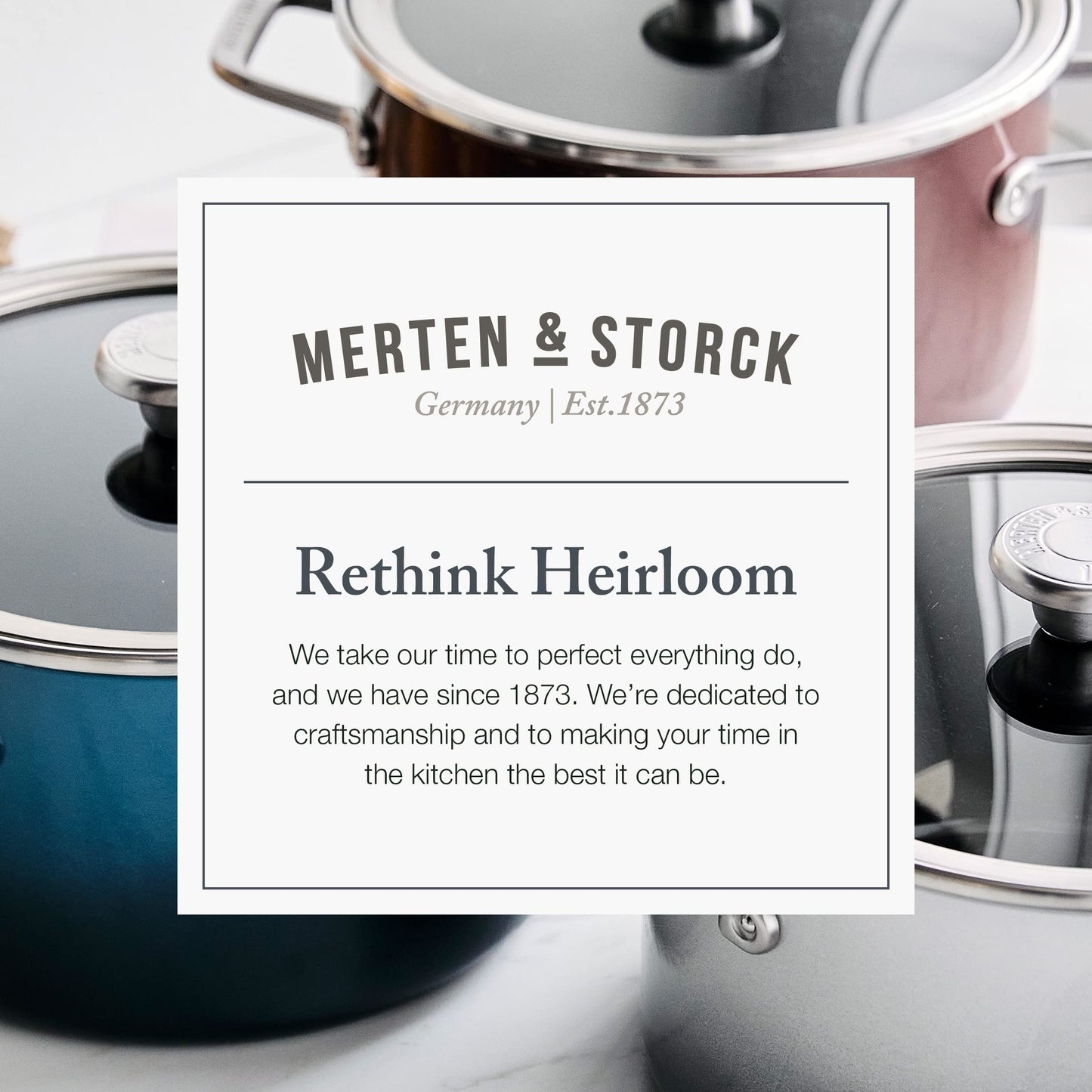 Merten & Storck European Crafted Steel Core Enameled Cookware, 6.3QT Stock Pot with Lid, Induction, PFAS & PTFE Free, Dishwasher Safe, Oven & Broiler Safe, Merlot Red