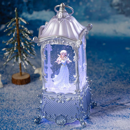 Snow Globe Lantern with Violin Girl - Shatterproof Glitter Music Box with LED Light | USB/Battery Powered, Perfect for Girls' Birthdays and Home Decor