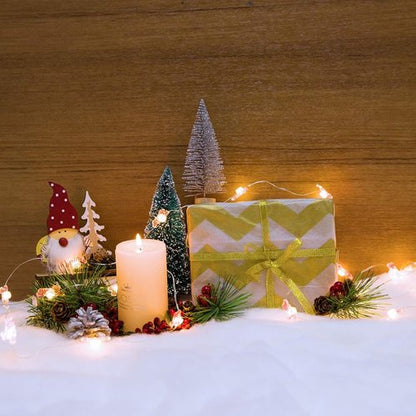 Cosweet Fake Snow Blanket - Thickened 3 x 8 Ft Faux Sheet for Crafts & Holiday Displays