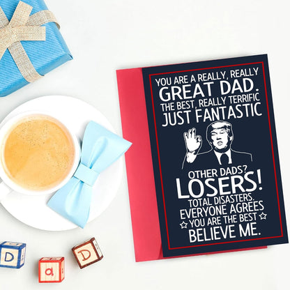 Regine Switzerland Funny Father's Day Card - Heartfelt Message for Dad | Perfect for Birthdays & Special Occasions