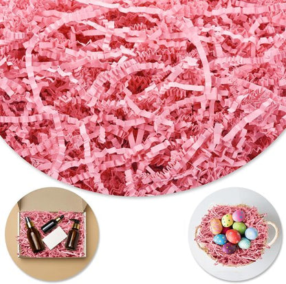 Darfukei Easter Crinkle Paper Filler, Valentine's Day Shredded Paper For Gift Baskets 1/2LB (8 oz) , Pink Mother's Gifts Day Baskets Grass, Crinkle Cut Papers Shred For Birthdays, Weddings,Boxes Bags, Basket Filler ,Anniversaries,Gift Wrapping