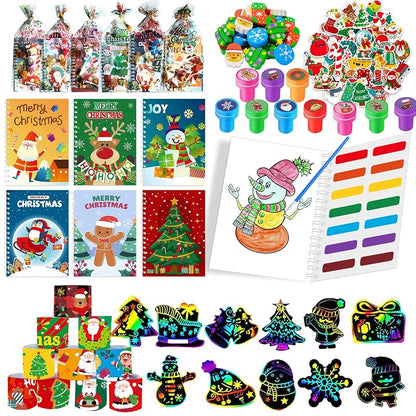 16-Pack Christmas Coloring Books & Activity Set for Kids - Party Favors & Goodie Bag Stuffers
