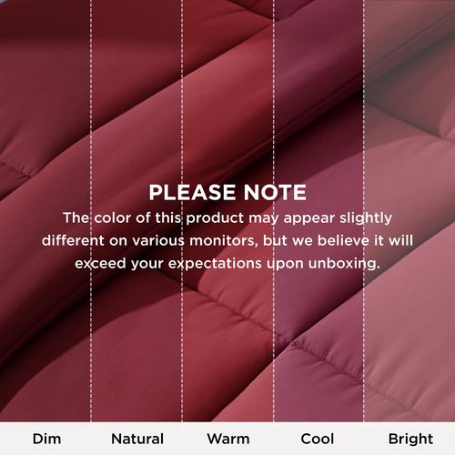 Bedsure Comforter Duvet Insert - Quilted Comforters Queen Size, All Season Duvet, GentleSoft Down Alternative Bedding Blanket, with 8 Tabs, Gifts for Women/Men, Red, Queen 88 x 88 Inches