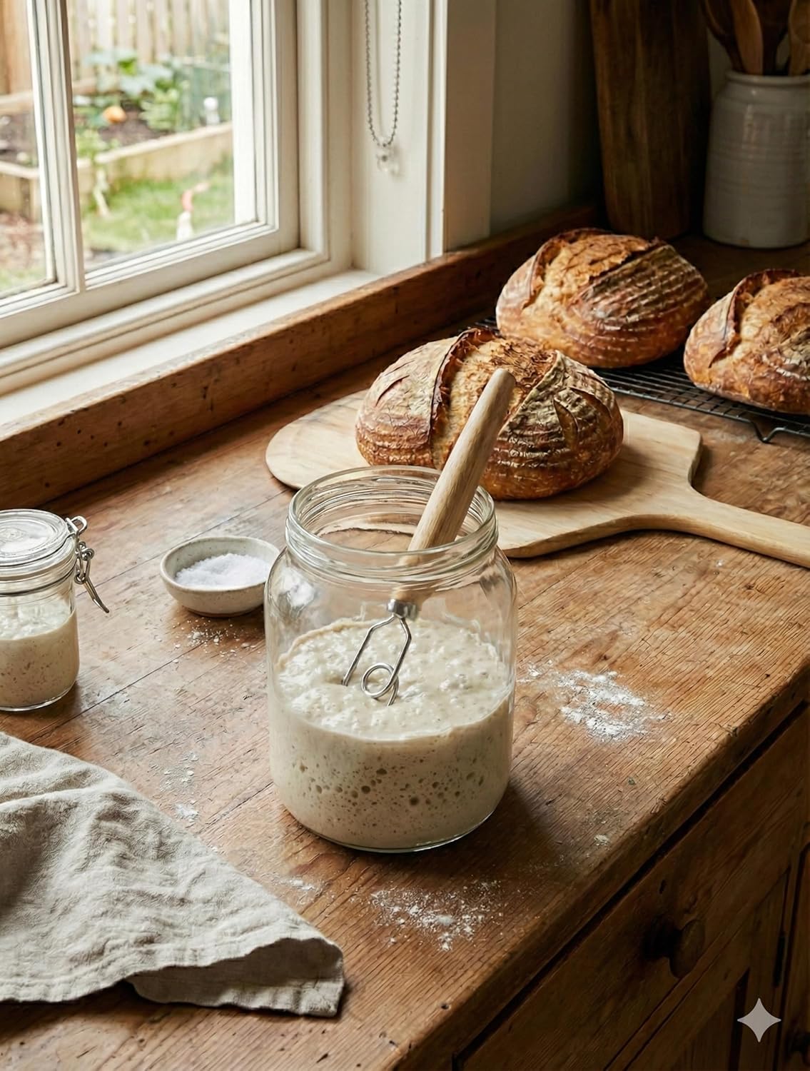 New England Sourdough Starter Co. Sourdough Starter Stirring Hook - Small Size for Jars | Enhance Mixing for Superior Baking Results