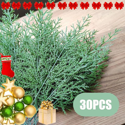 Artificial Pine Branches 30 Stems 12.6in for Wreaths, Centerpieces & DIY Decor (Variation of THIS listing: 30+12.6inch)