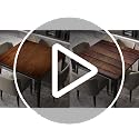 Wooden Theme Square Fitted Tablecloth 42x42 Inch Elastic Edged Holiday Party Cover