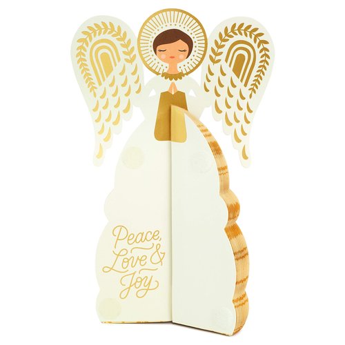 Hallmark Paper Wonder Displayable Pop Up Honeycomb Christmas Card (Angel)