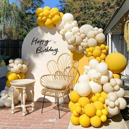 Mustard Yellow Balloons - 12 Inch Latex Balloons | 50 Pack for Fall Baby Showers & Birthday Parties